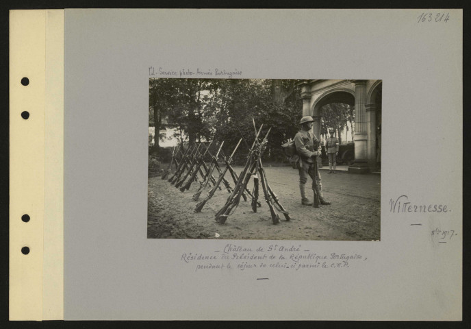 Witternesse. Château de Saint-André. Résidence du président de la République portugaise pendant le séjour de celui-ci parmi le CEP