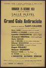 Grand Gala antiraciste présenté et animé par Saint-Granier