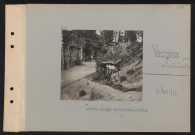 Viézigneux (près de) (entre Tracy-le-Val et Tracy-le-Mont). Carrières aménagées pour abri au-dessus du château