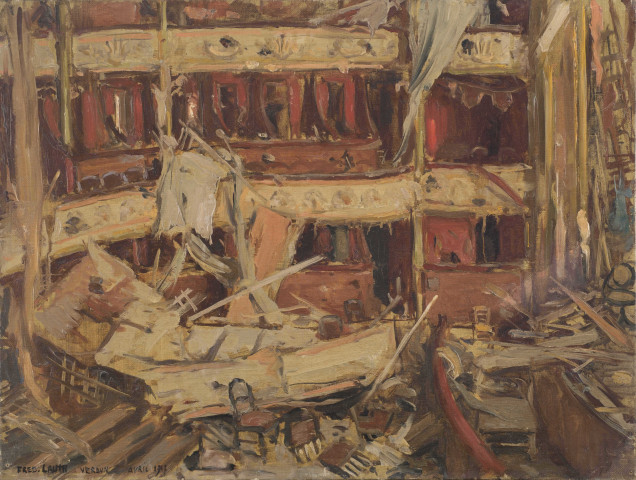 (Théâtre de Verdun, mission des Beaux-Arts, avril 1917)