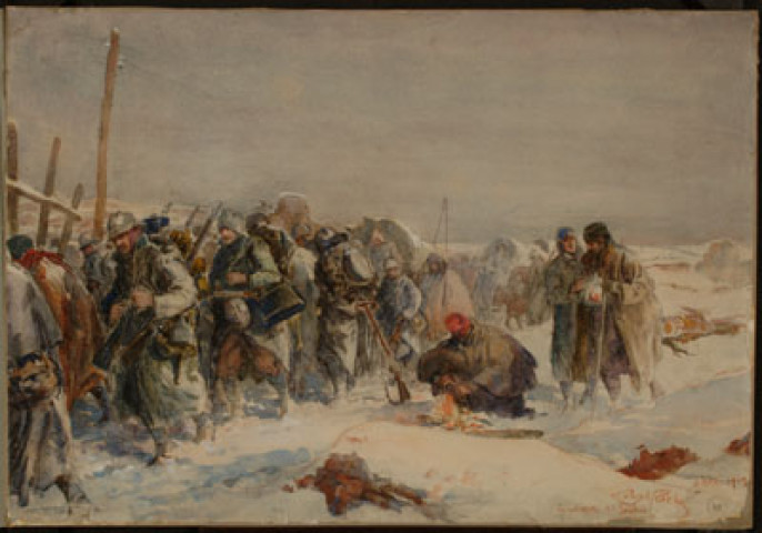 La retraite de Serbie, 3 déc. 1915