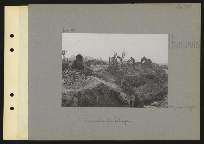 Beaurains. Un coin du village