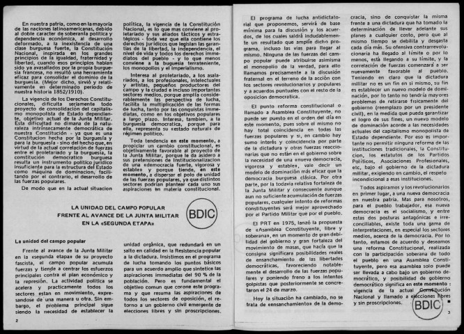 El Combatiente n°262, 21 de agosto de 1978. Sous-Titre : Organo del Partido Revolucionario de los Trabajadores por la revolución obrera latinoamericana y socialista