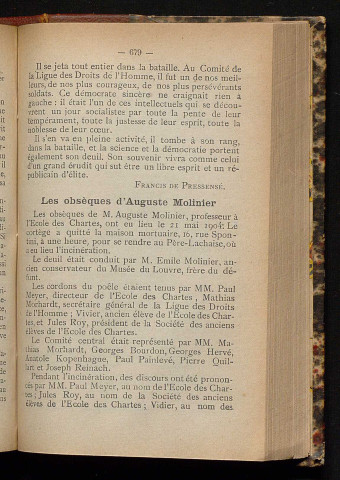 Juin 1904 - Bulletin officiel de la Ligue des Droits de l'Homme