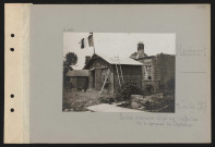 Maucourt. Pavillon provisoire édifié sur l'initiative de la marquise de Chabannes