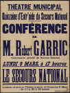 Conférence de M. Robert Garric