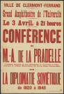Conférence de M.-A. de La Pradelle : la diplomatie soviétique de 1920 à 1940