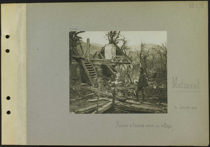 Metzeral. Ruines à l'entrée ouest du village