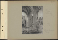 Olizy. L'église bombardée. Transept