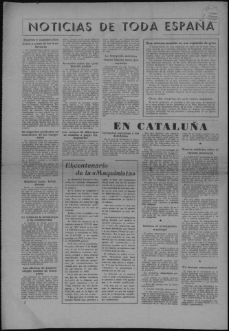 España (1956 : 1-15). Autre titre : suite de : Democracia. Devient : Libertad española