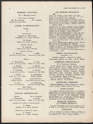 Année 1939. Bulletin de l'Union des blessés de la face "Les Gueules cassées"