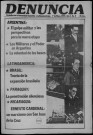 Denuncia. N°9. 1 de Mayo 1976. Sous-Titre : Órgano del movimiento antimperialista por el socialismo en Argentina