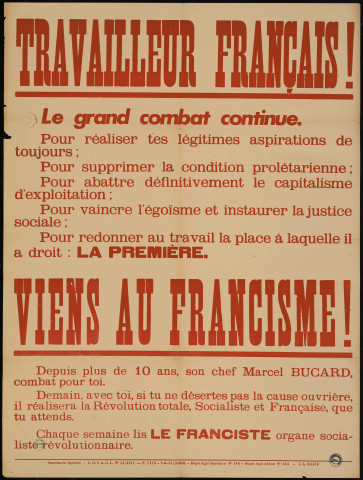 Travailleur français : viens au francisme !