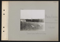 Monchy-Humières (près de). Chasseurs à pied en tirailleurs dans les champs