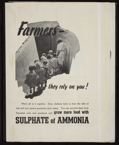 Farmers, they rely on you ! : grow more food with sulphate of ammonia