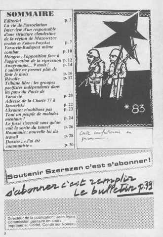 Szerszen (1984 : n°3-6)  Autre titre : le Frelon