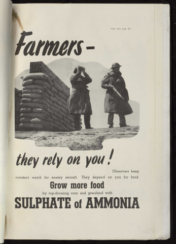 Farmers, they rely on you ! : grow more food with sulphate of ammonia