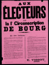 Circonscription de Bourg : Vous pouvez compter sur moi E. Tissot