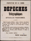 Dépêches télégraphiques officielles prussiennes : Occupation d'Orléans…