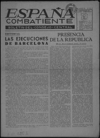 España combatiente (1952 : marzo ; junio ; septiembre)