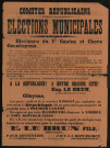 Comités républicains Élections municipales : Candidature Eug. Le Brun
