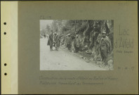 Lac d'Alfeld (Près Sewen). Construction de la route d'Alfeld au Ballon d'Alsace. Malgaches travaillant au terrassement