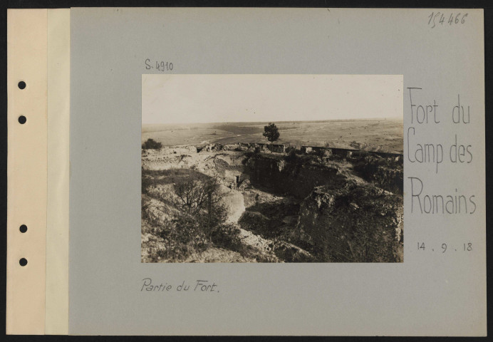 Fort du Camp des Romains. Partie du fort