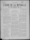 L'écho de la mitraille et du canon de 37 (1917-1918 : n°s 4-6;10-20), Sous-Titre : Journal Poilu et pas du tout littéraire de la 1e C. M. du 23e R.I. (N°s 4-6, 10-12) [puis] Journal Poilu et pas du tout littéraire de la 1e c. M. du 23e R.I. (N° 12), Organe du 1er Bataillon du 23e R.I., Journal POilu et pas du tout littéraire (N° 13), Organe des "Braves" du 23e d'Infanterie (N°14-20), Autre titre : L'écho de la mitraille