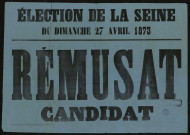 Élection de la Seine : Rémusat Candidat