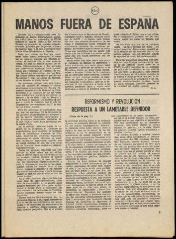 El socialista (1974 : n° 20;22-23;26-27;30). Sous-Titre : fundador Pablo Iglesis. Organo del Partido socialista obrero español y portavoz de la U.G.T.