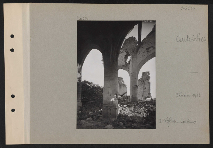 Autrêches. L'église ; intérieur