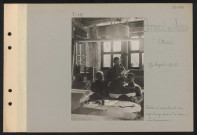 Berneuil-sur-Aisne (près). Poste d'écoute et de repérage par le son : intérieur