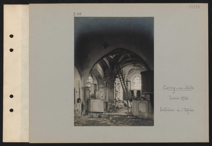 Canny-sur-Matz. Intérieur de l'église