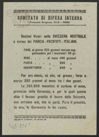 Guerre mondiale 1914-1918. Italie. Rome