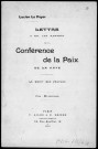 Lettre à MM. les membres de la Conférence de la Paix de La Haye. Le Droit des peuples