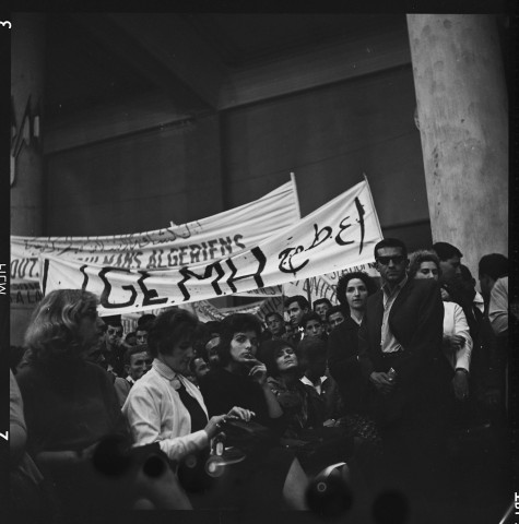 Séminaire de la Fédération mondiale de la Jeunesse démocratique et de la Jeunesse du FLN sur le thème de la lutte contre la colonianisme et le néo-colonialisme (24 avril 1963, Alger, salle Ibn Khaldoun) (début)