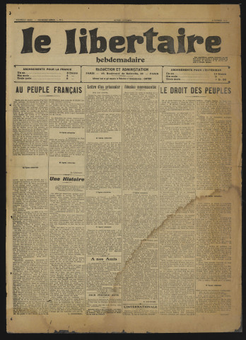 1919 - Le Libertaire