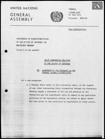 Amendements. 20-21 juillet 1951