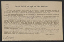 Guerre mondiale 1914-1918. Italie.Tracts de propagande patriotique. Régions irrédentes