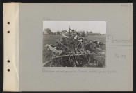 Porquéricourt. Destructions systématiques par les Allemands : machines agricoles dynamitées