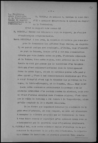 Conversation du samedi 10 mai 1919 à 16h. Sous-Titre : Conférences de la paix