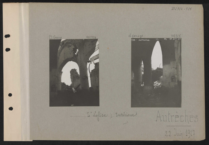 Autrêches. L'église ; intérieur