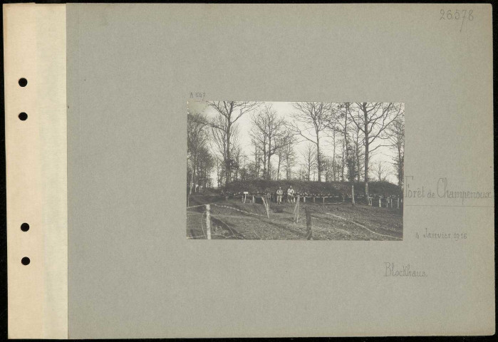 Forêt de Champenoux. Blockhaus
