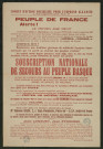 Peuple de France : souscription nationale de secours au peuple basque