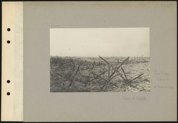 Perthes (nord de). Champ de bataille