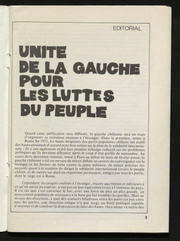 Courrier de la résistance - 1974