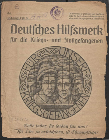 Allemagne. Prisonniers de guerre allemands après l'armistice
