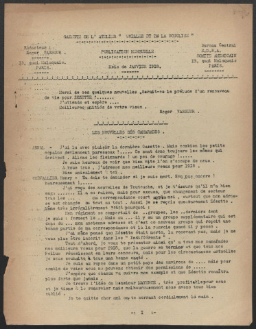 Gazette Woilliez de la Bouglise - Année 1918 fascicule 19
