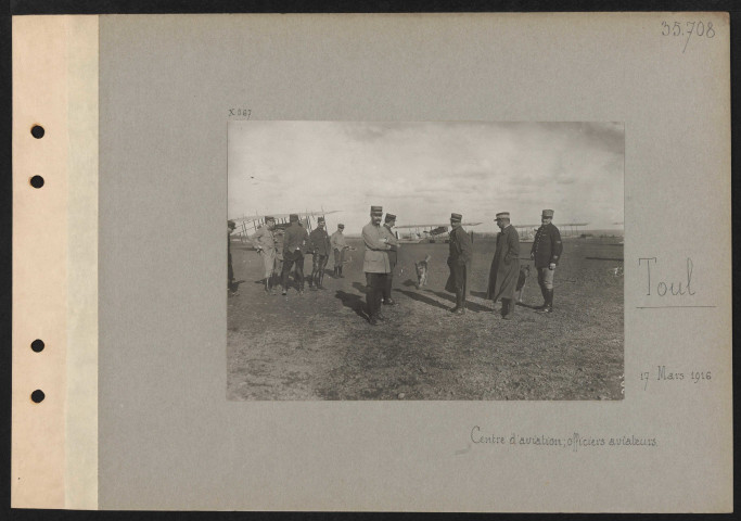 Toul. Centre d'aviation : officiers aviateurs