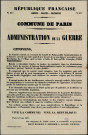 N°277. Le Comité central, en recevant du comité de Salut public l'administration de la Guerre, sort de son rôle